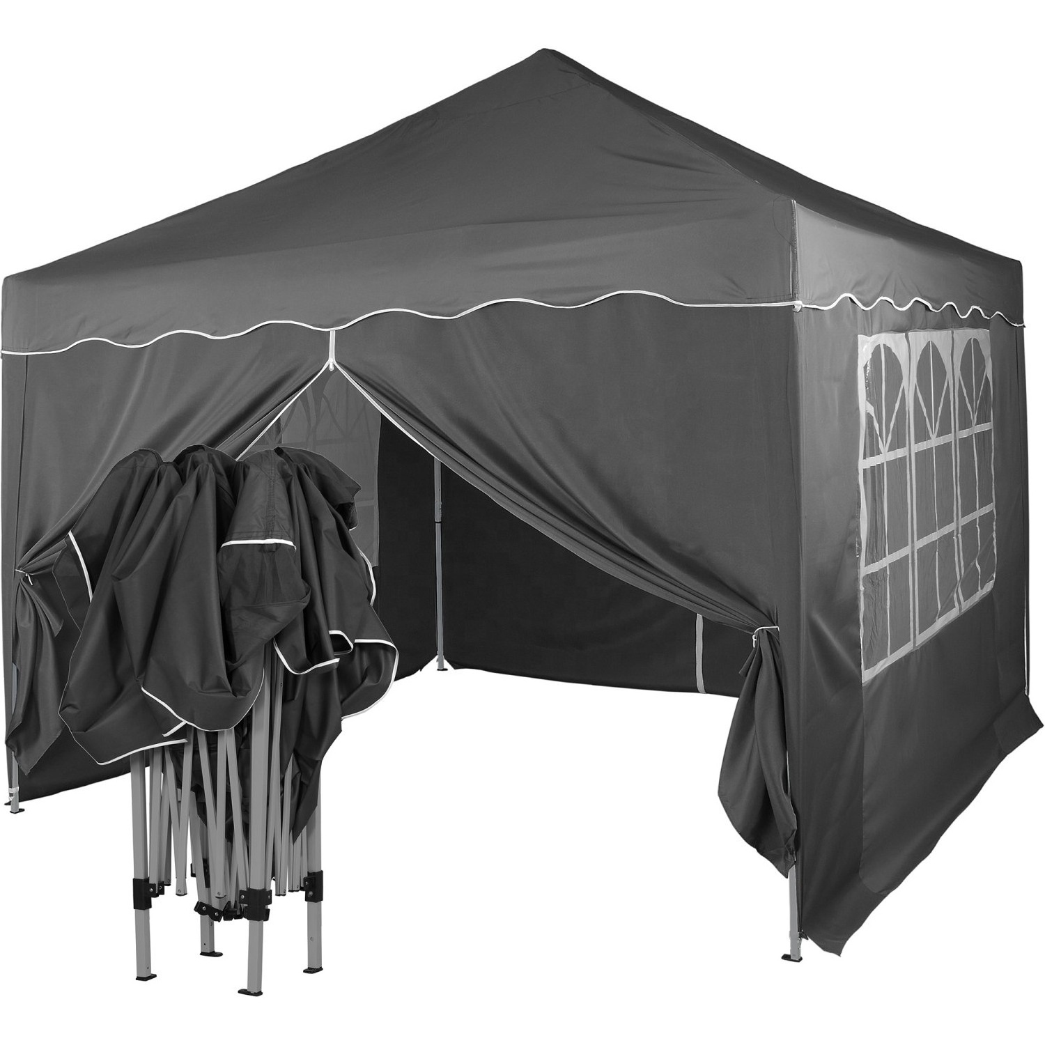 Uplion High Quality Party Tent Outdoor Foldable Pavillon with Steel Pop Up Canopy Tent Outdoor Gazebo