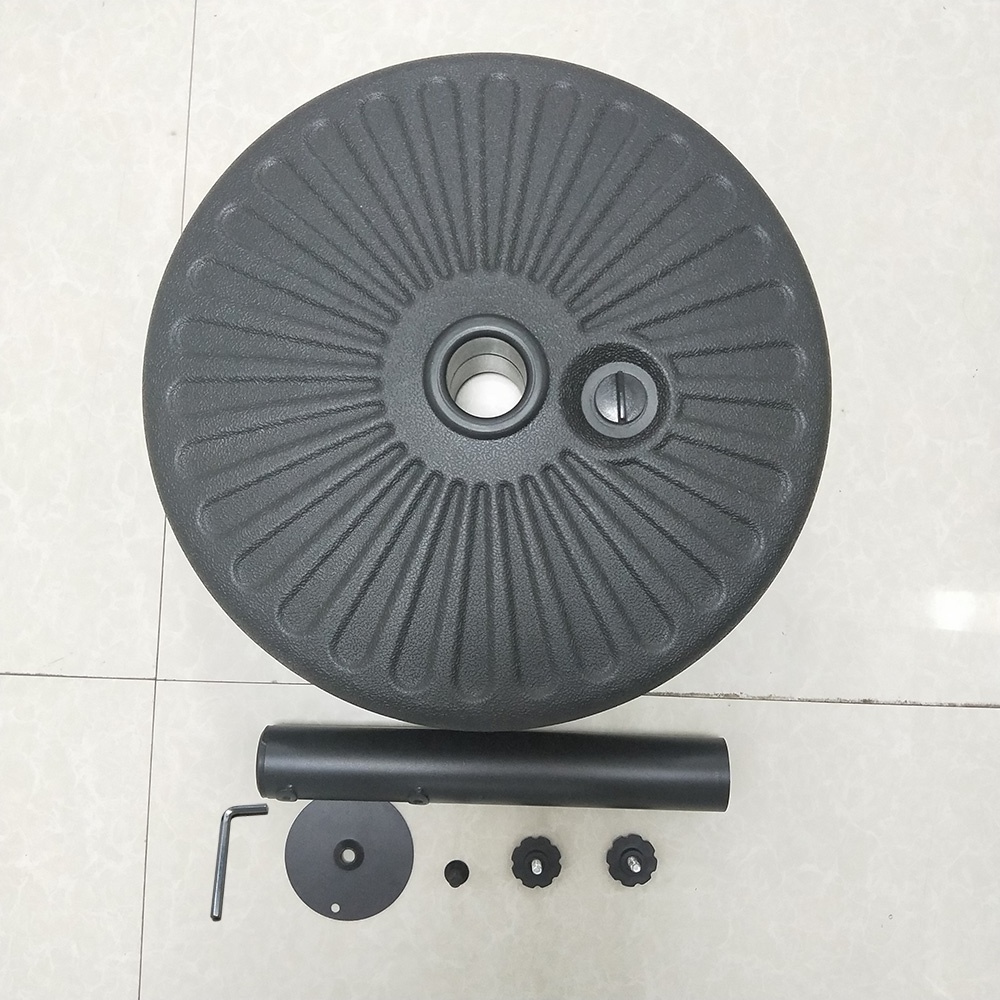 Uplion Most Popular Parasol Umbrella Resin Base Plastic Round Parasol Water Filled Umbrella Base