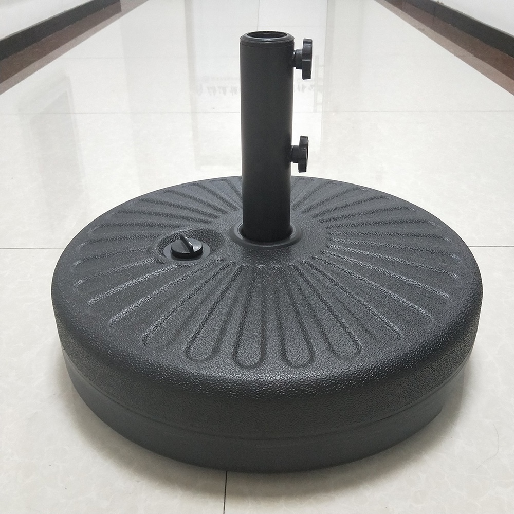 Uplion Most Popular Parasol Umbrella Resin Base Plastic Round Parasol Water Filled Umbrella Base