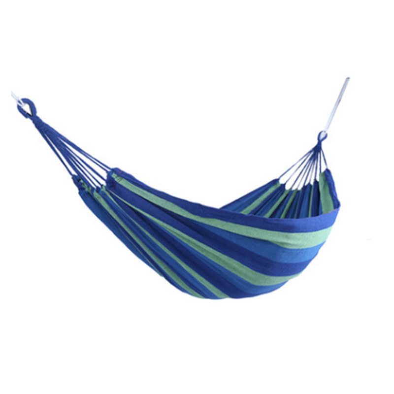 Uplion Popular Thicken Canvas Hammock Outdoor Colorful Canvas Camping Hammock 2 Person Portable Hammock