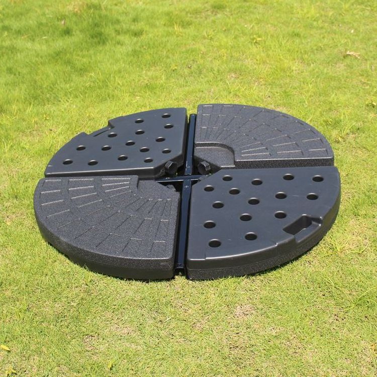 Uplion Plastic 4 Piece Outdoor Umbrella Stand Water Or Sand Filled Base Cantilever Patio Umbrella Base