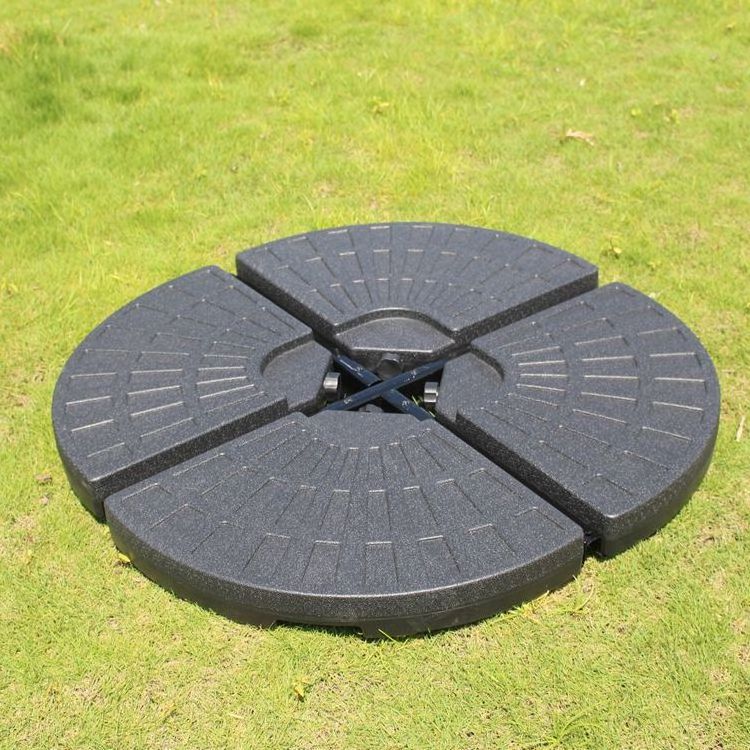 Uplion Plastic 4 Piece Outdoor Umbrella Stand Water Or Sand Filled Base Cantilever Patio Umbrella Base