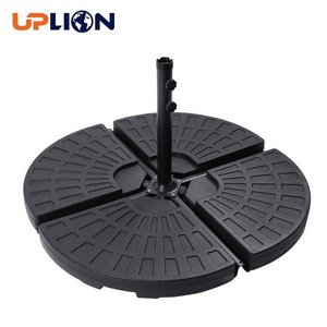 Uplion Plastic 4 Piece Outdoor Umbrella Stand Water Or Sand Filled Base Cantilever Patio Umbrella Base