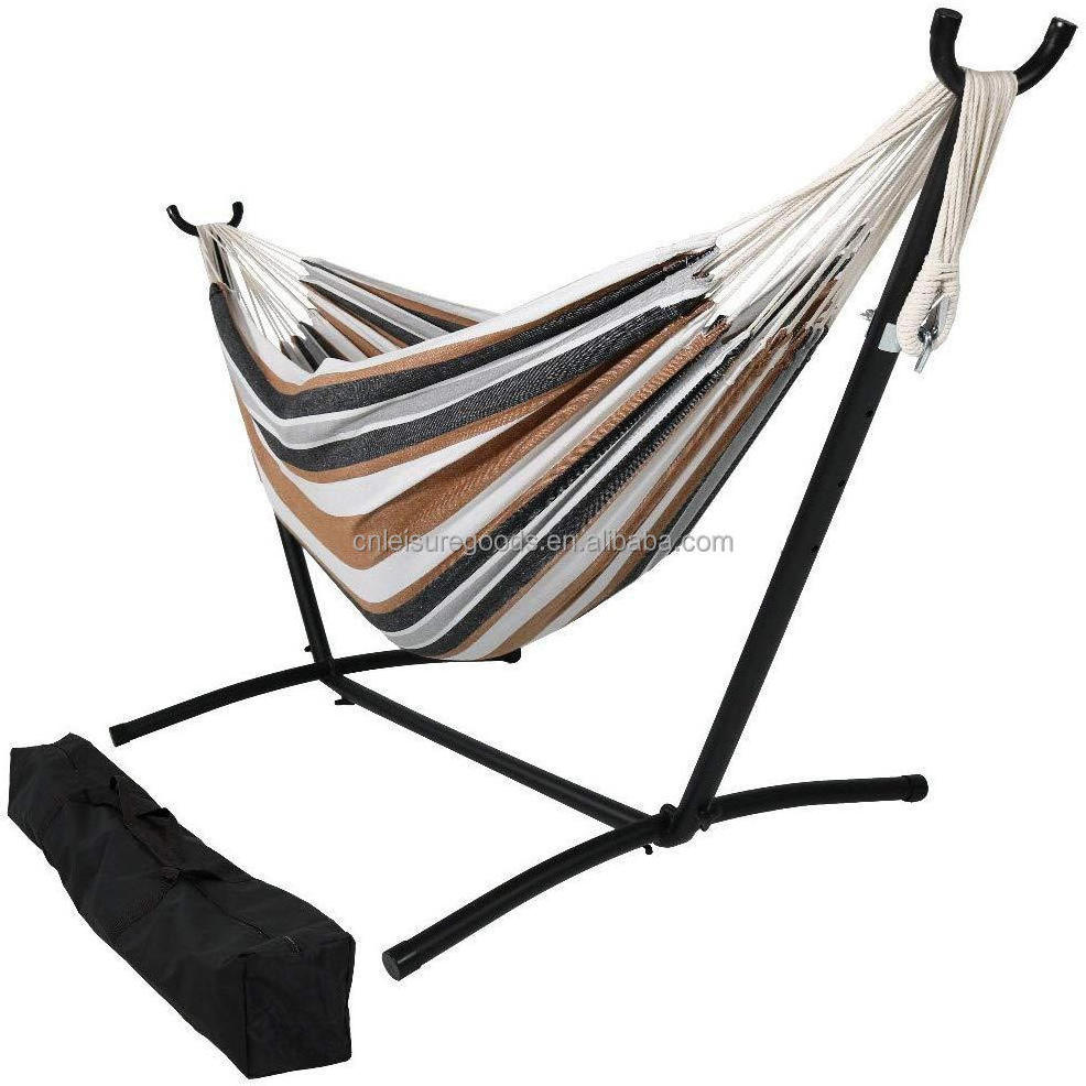 Uplion Double Hammock With Steel Stand 2 Person Adjustable Hammock Bed Storage Carrying Case Included Camping Hammock With Stand