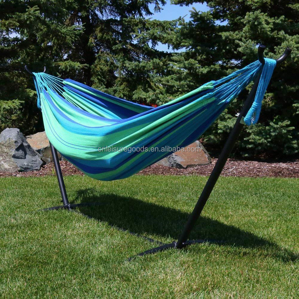 Uplion Double Hammock With Steel Stand 2 Person Adjustable Hammock Bed Storage Carrying Case Included Camping Hammock With Stand