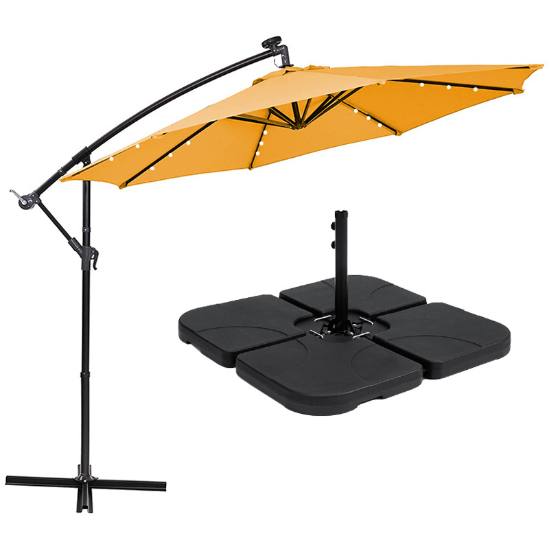 Uplion Cantilever Umbrella Base With Metal Connection Outdoor Patio Parasol Umbrella Stand