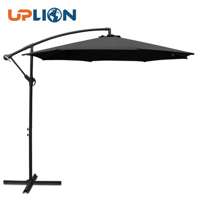 10FT Black Sun Patio Umbrella Garden Parasol  Cantilever Umbrellas Outdoor