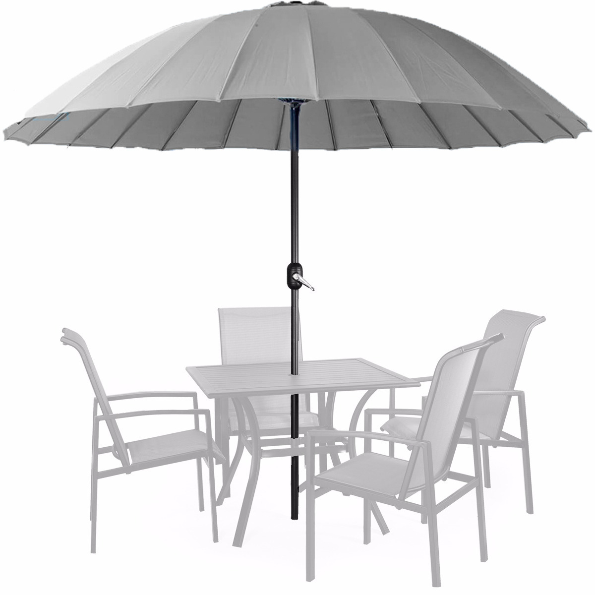 Uplion Wholesale Outdoor Garden Round Centre Pole Umbrella Parasol Table With Umbrella