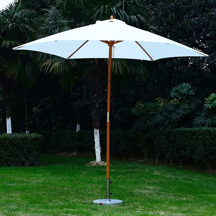 Uplion Luxury Market Street Poolside Wood Frame Drawstring Patio Sun Garden Parasol Table Top Umbrella