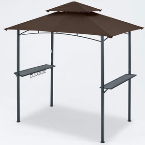 Uplion 8x5FT Outdoor Patio Shelter Canopy Tent Folding Barbecue Tent Pavilion BBQ Grill Gazebo