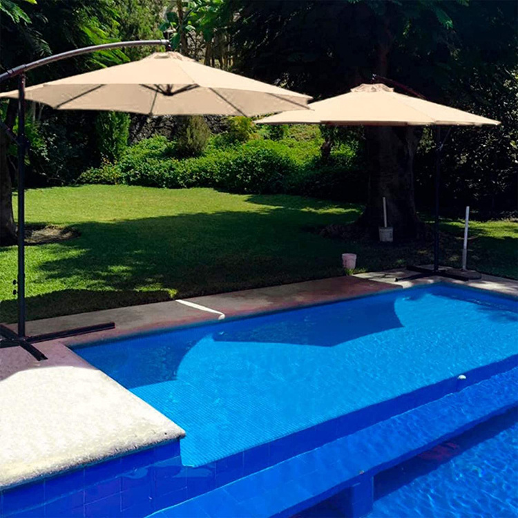 Uplion 3M Parasol De Jardin Piscina Playa Terraza Sombrilla Con Manivela Proteccion Solar Uv Outdoor Patio Umbrella