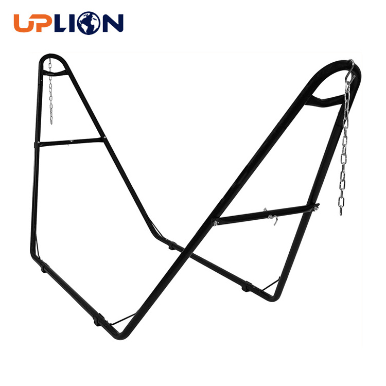 Uplion Outdoor Universal Multi-Use Heavy-Duty Steel Hammock Stand 2 Person 550-Pound Capacity Foldable Hammock Stand