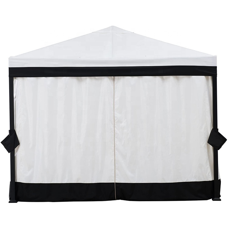 Uplion luxury metal Garden patio Marquis 10x10 ft. White and Black Steel Pergola Gazebo