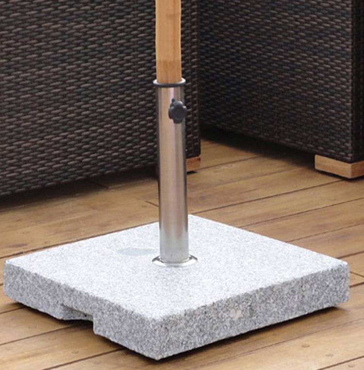 Uplion 25KG Patio Umbrella Stand Central Pole Umbrella Weight Marble Granite Parasol Base