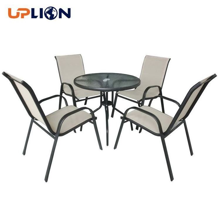 Uplion Wholesale Garden Table Chair 4 Chairs Table Set Outdoor Patio Furniture Set