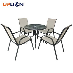 Uplion Wholesale Garden Table Chair 4 Chairs Table Set Outdoor Patio Furniture Set