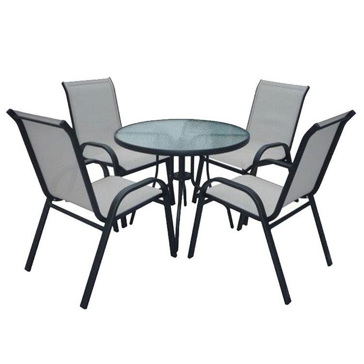 Uplion Wholesale Garden Table Chair 4 Chairs Table Set Outdoor Patio Furniture Set