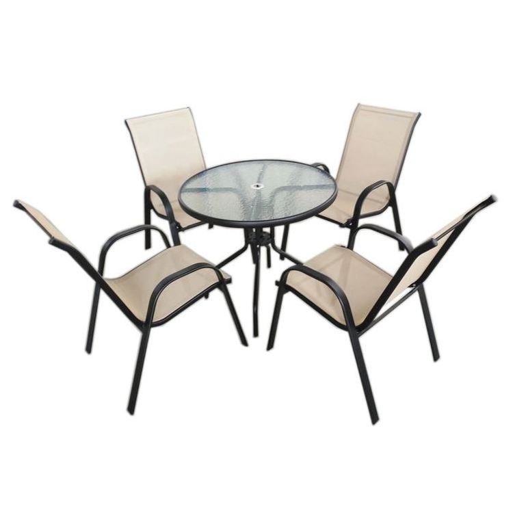 Uplion Wholesale Garden Table Chair 4 Chairs Table Set Outdoor Patio Furniture Set