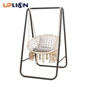 Uplion Outdoor Indoor Portable Steel Hammock Chair Hanging Hammock Swing Chair With Stand