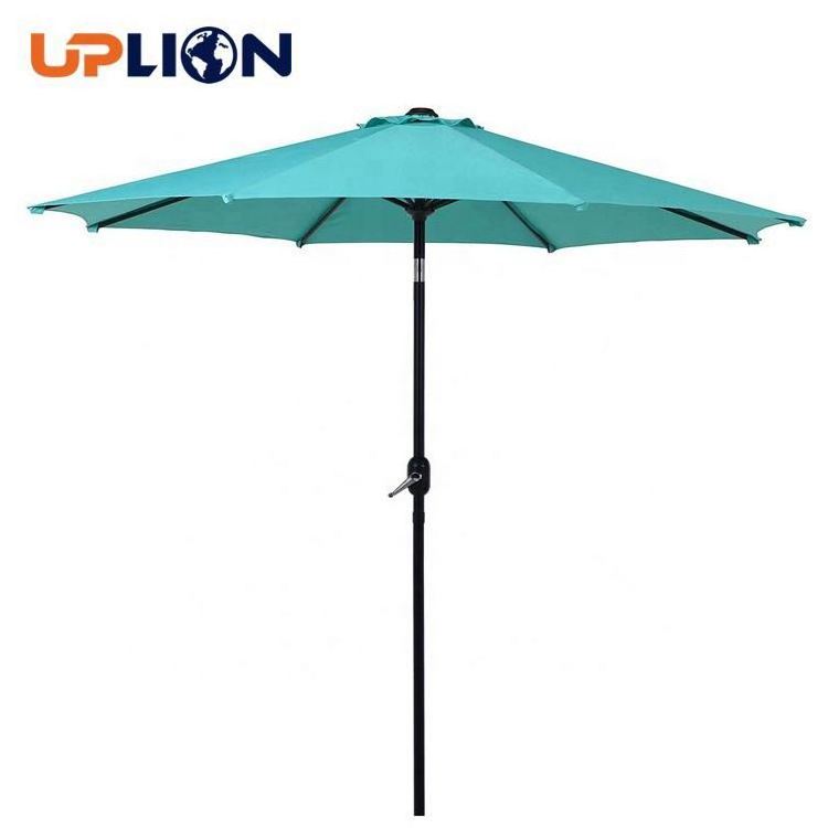 Uplion Patio Parasol Umbrella With Push Button Tilt Crank Lawn Garden Deck Sun Umbrella Outdoor Backyard Market Umbrella