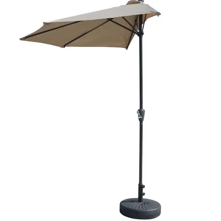 Uplion Sun Shade Outdoor Half Round Patio parasol Garden Bistro Wall Balcony Umbrella