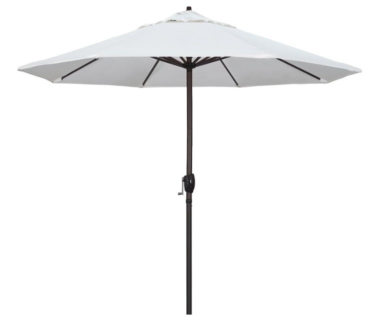 Uplion 2M Patio Umbrella Steel Pole Outdoor Parasol Sun Metal Outdoor Beach Protection Shade Portable  Parasol Umbrella