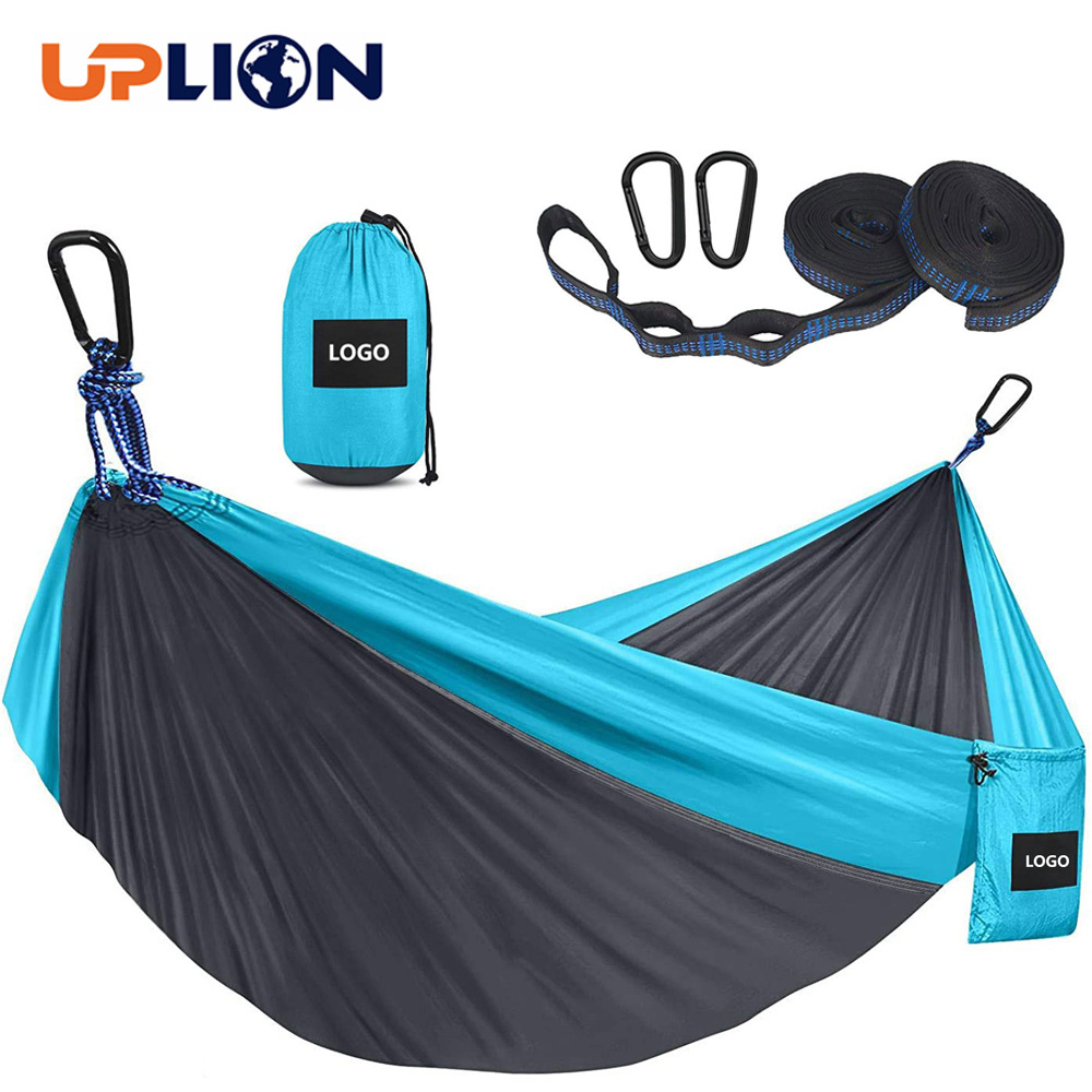 Uplion Camping Hammock Double & Single Portable Hammocks with 2 Tree Straps and Carry Bag,Great for Outdoor,Indoor,Beach,Camping