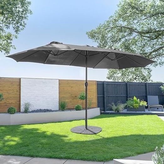 Uplion High Quality Waterproof Umbrella Cantilever Parasol Patio Cantilever banana Big Roma Outdoor Double Umbrella