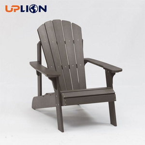 Uplion Oversized Patio Adirondack Chair Outdoor Lounger All-Weather Fade Resistant Easy Maintenance Plastic Wood Garden Chair