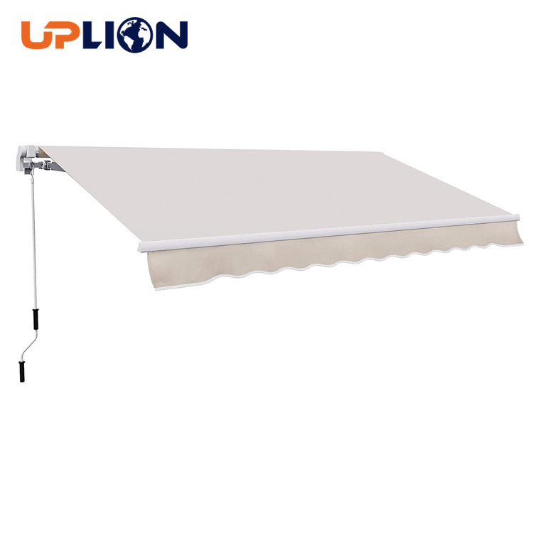 Uplion Patio Retractable Awning Manual Exterior Sun Shade awning outdoor canopy