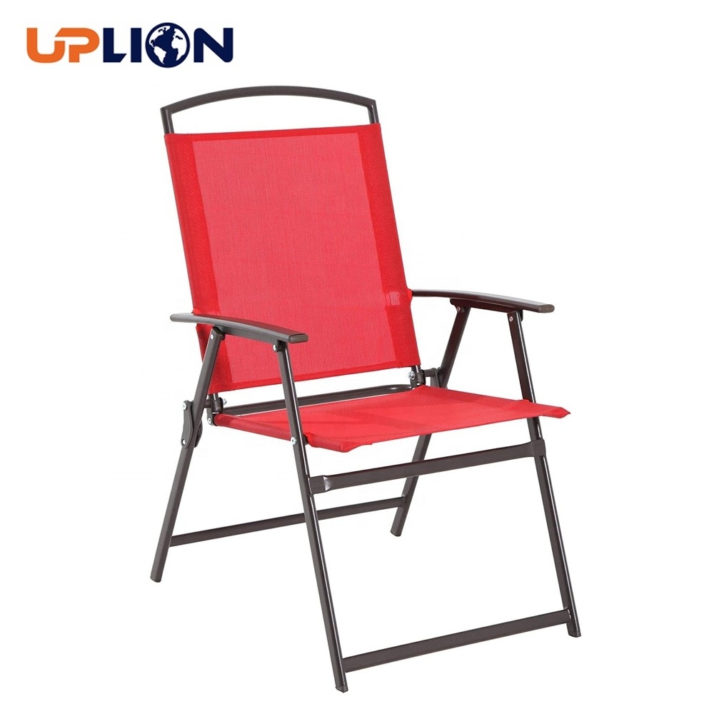 Uplion Garden Furniture 6-Piece Folding Dining Set Patio Table Chair Umbrella Furniture Set