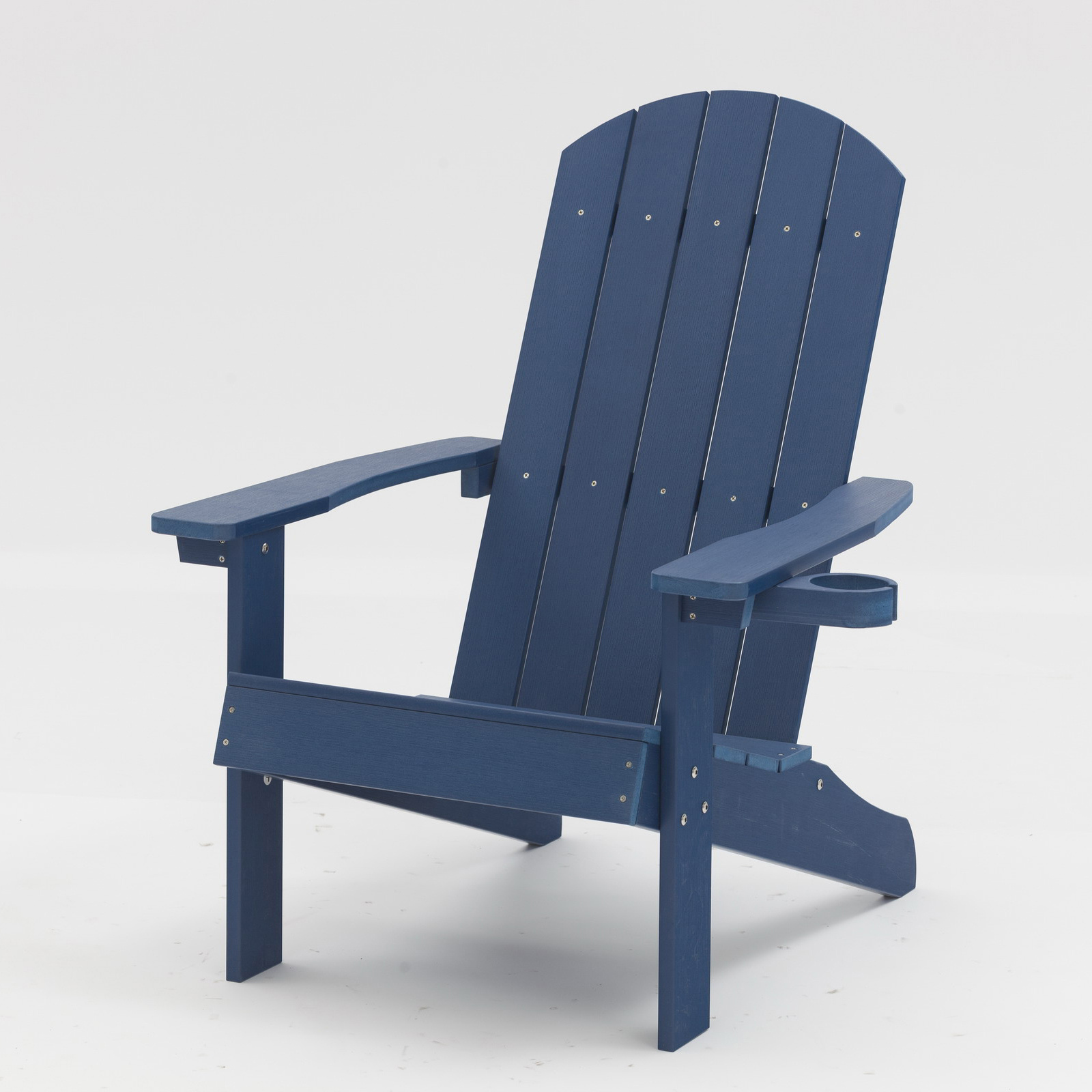 Uplion All Weather Beach Chair Classic Outdoor Plastic Wood Chair with Cup Holder Adirondack Chair