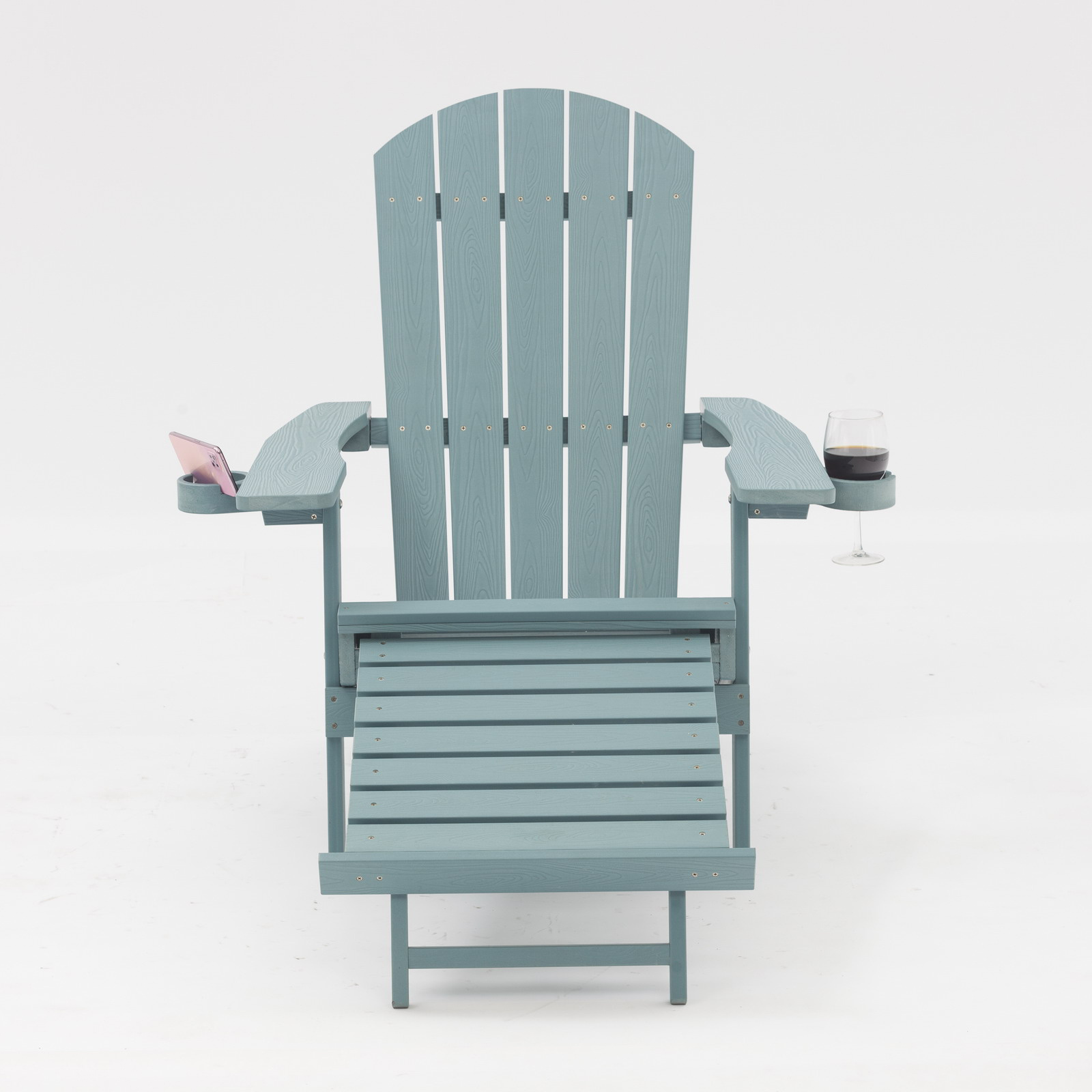 Uplion Wholesale Plastic Wood Adirondack Chair with and Cup Holder for Garden Backyard