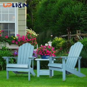 Uplion Kd Weather Resistant Chair With Cup Holder Patio Lawn Garden Backyard Plastic Adirondack Chair