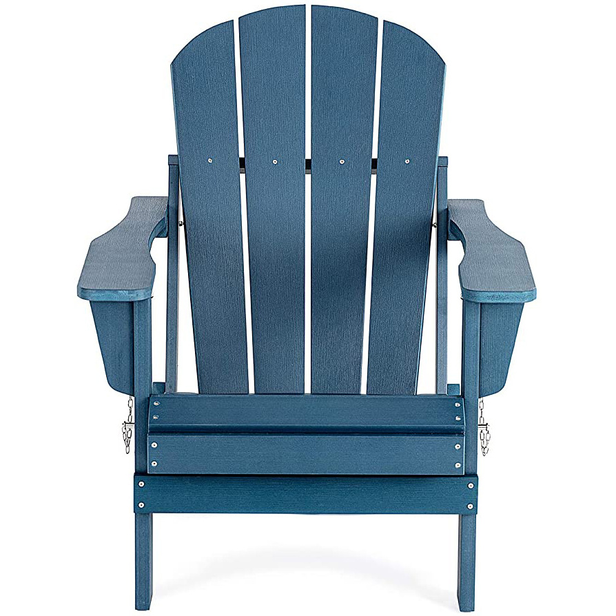 Uplion Wholesale Plastic Wood Waterproof Outdoor Garden  Beach Classic Folding Patio  Adirondack Chairs