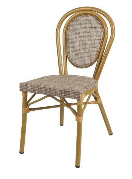 Uplion  Luxury Outdoor Dining High Round Back Wicker Chair Wicker Outdoor Chair Rattan Garden Chair