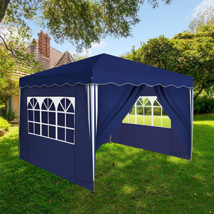 Uplion 3x3 Pavillon Waterproof Pop Up Gazebo with Side Wall Carry Bag, Marquee Garden Party Canopy Tent Outdoor Gazebo