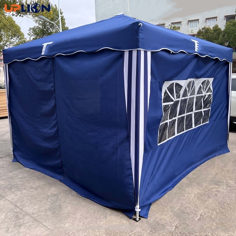 Uplion 3x3 Pavillon Waterproof Pop Up Gazebo with Side Wall Carry Bag, Marquee Garden Party Canopy Tent Outdoor Gazebo