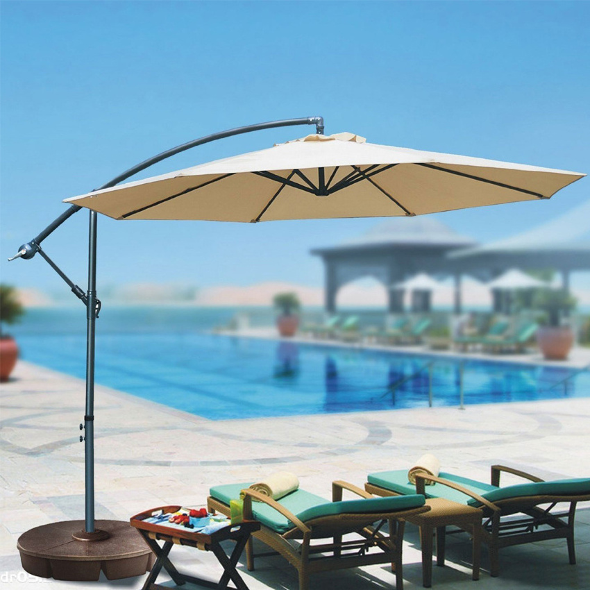 Outdoor Sun Shade Pool Side Parasol Vintage Patio Garden umbrella