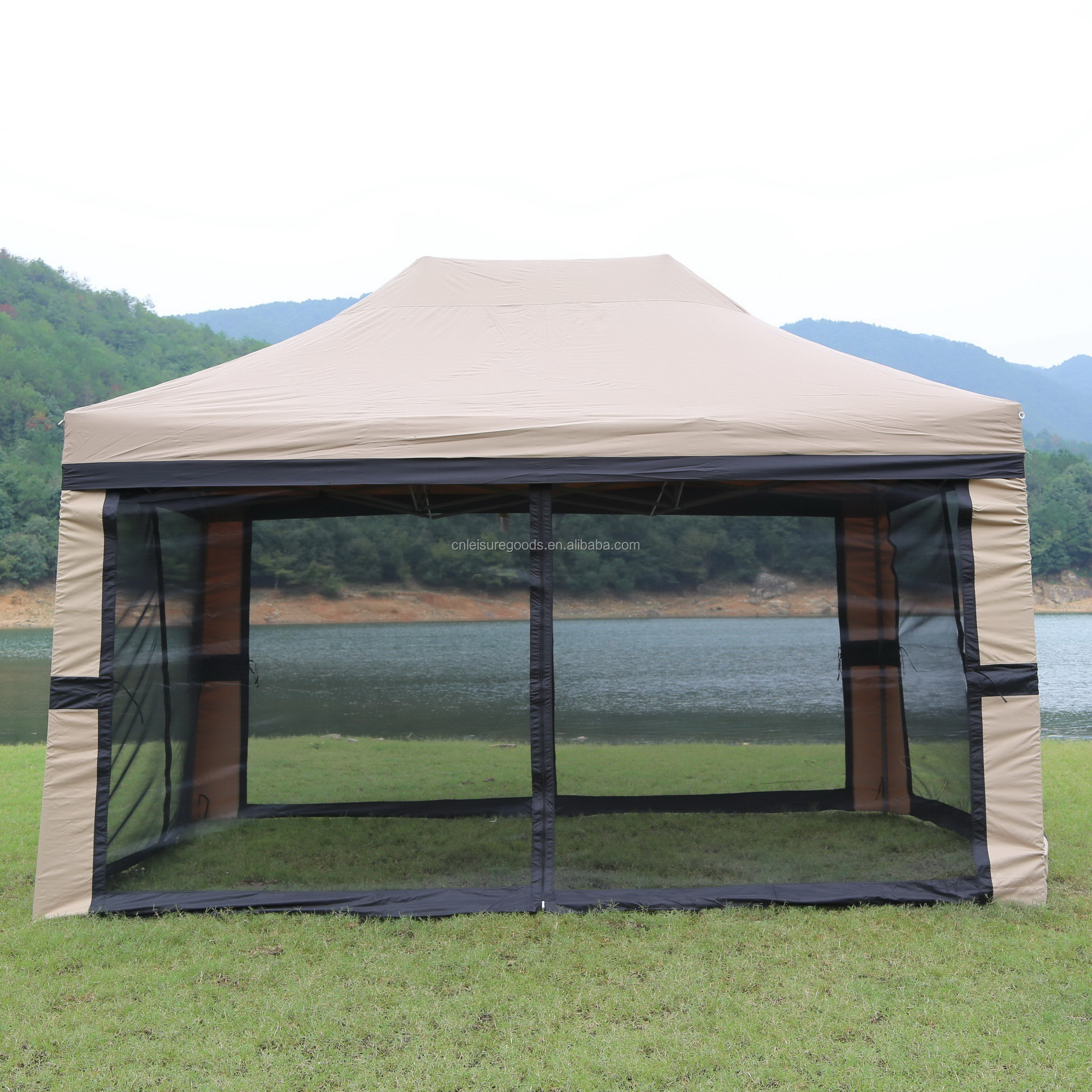 Uplion Durable 3x4.5m Outdoor Garden Patio Yard Steel Gazebos Canopy Tent For Sale Large Outdoor Gazebo