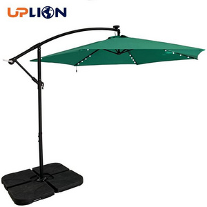 Uplion Business Sun Parasol Umbrella Solar Led Light Spot Outdoor Patio Umbrella