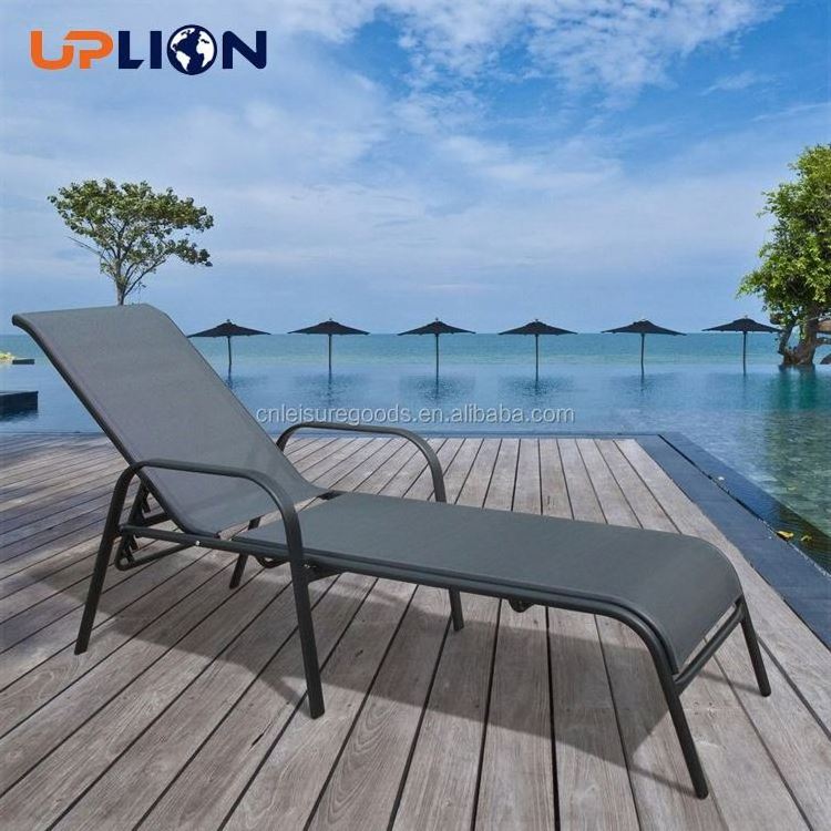 Uplion Classic Outdoor Chair Popular Stacking Outdoor Pool Metal Sunbed