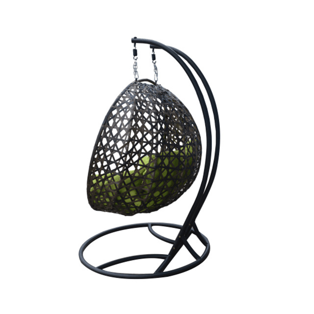 Uplion Indoor Outdoor Furniture Garden Double Seat Hanging Chair Rattan Wicker Patio Swing