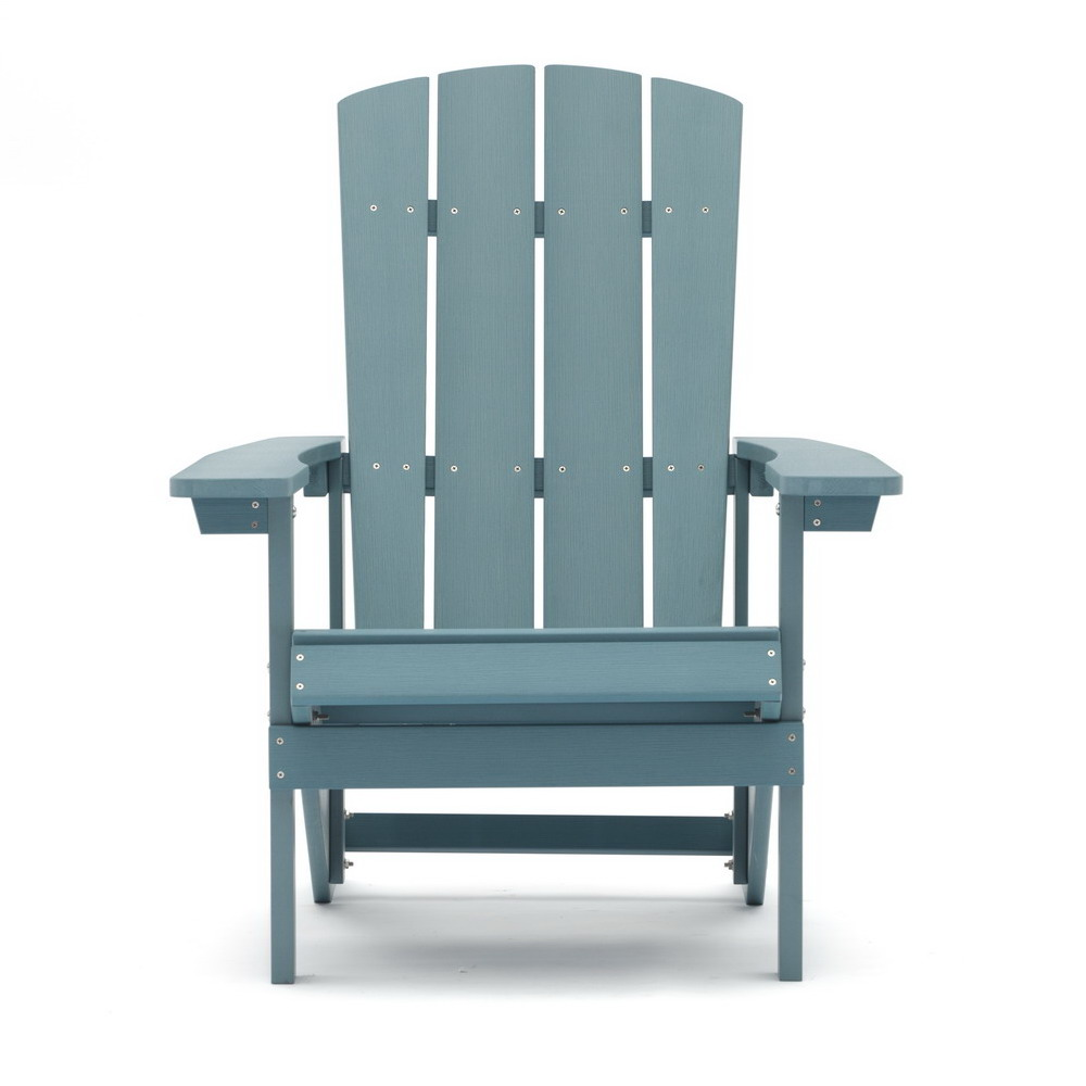 Uplion Outdoor Plastic Wooden Garden Chair Patio Yard Deck Waterproof Adirondack Chair