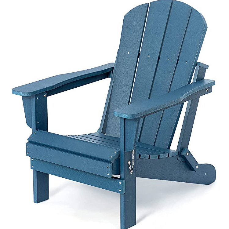 Uplion Wholesale Plastic Wood Waterproof Outdoor Garden  Beach Classic Folding Patio  Adirondack Chairs