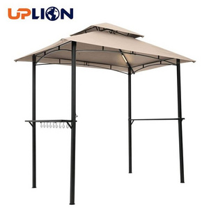 Uplion Outdoor Double Tired Canopy Tent BBQ Grill Shade Tent Garden Barbecue Grill Gazebo