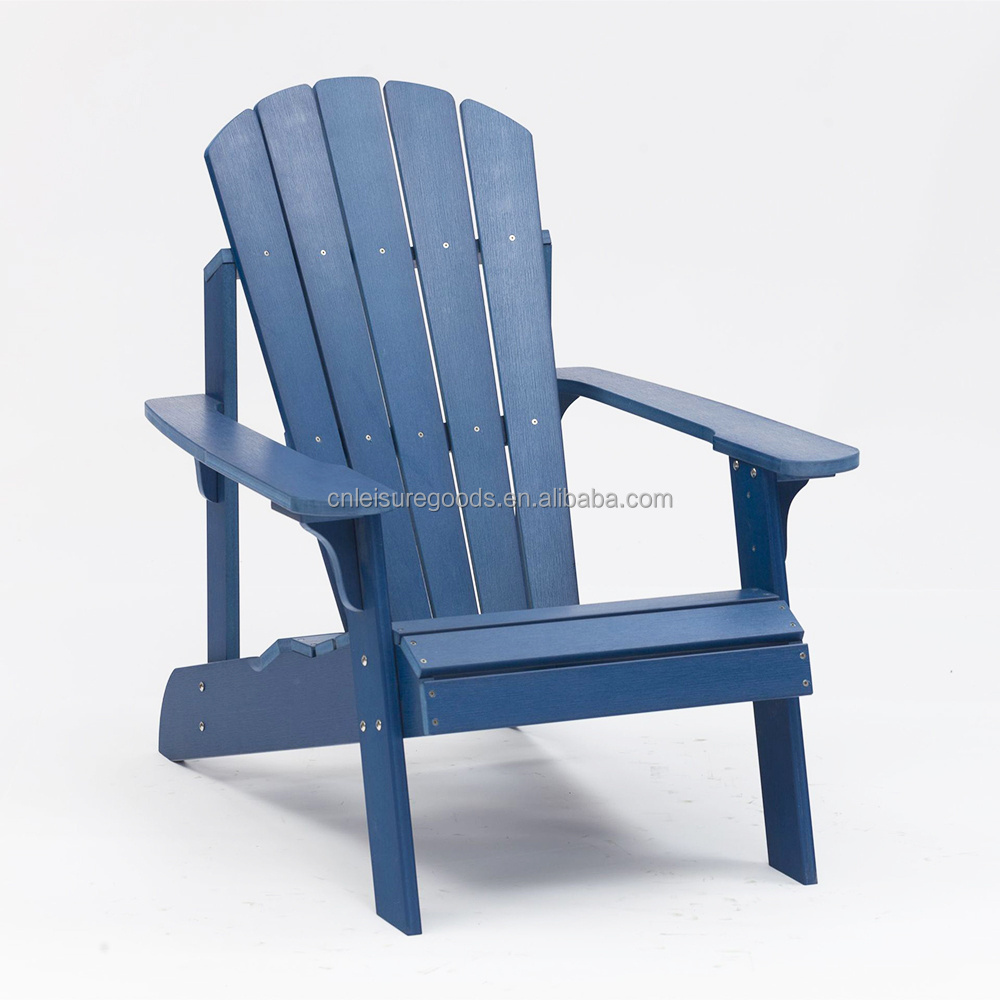 Uplion Oversized Patio Adirondack Chair Outdoor Lounger All-Weather Fade Resistant Easy Maintenance Plastic Wood Garden Chair