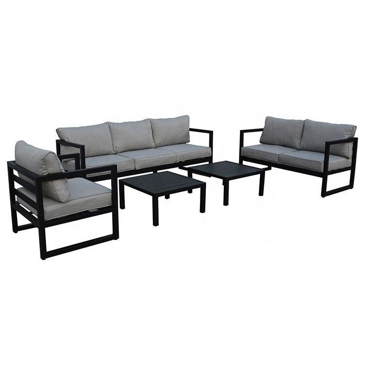 Uplion 5pcs Metal Aluminium Garden Furniture Outdoor With Cushion