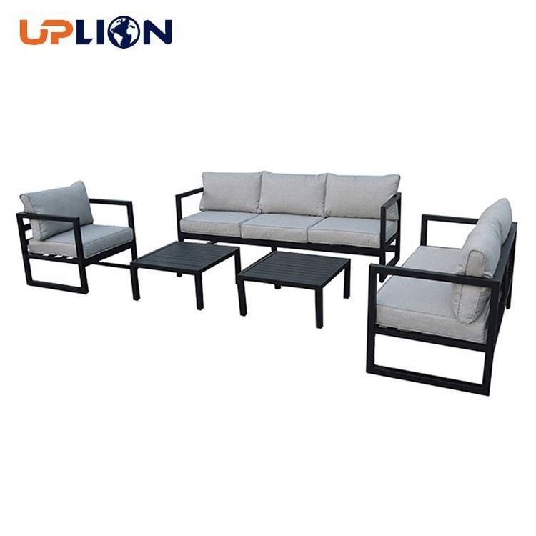 Uplion 5pcs Metal Aluminium Garden Furniture Outdoor With Cushion