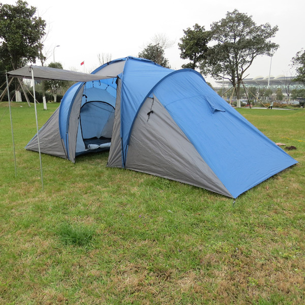 Uplion Six People Double Layers Two Bedrooms One Living Room Barbecue Tent Outdoor Tent Fun Camp Tent